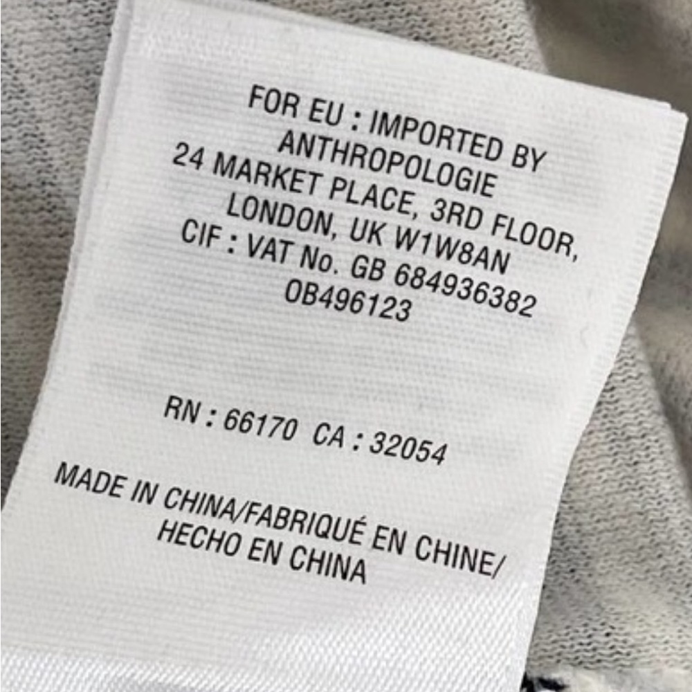 Anthropologie Postmark Stripe Side Slits Henley Midi Tunic/Dress Large - Picture 10 of 10